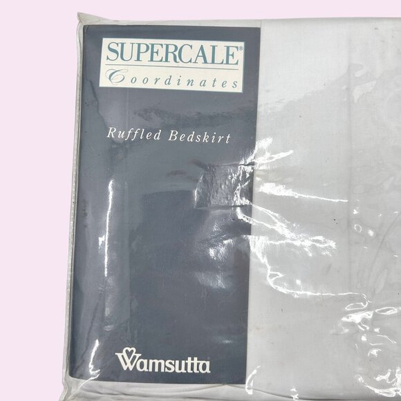 NIP WAMSUTTA KING LUXURY SUPERCALE COORDINATES WHITE EYELET ELEGANT RUFFLED BEDS - Picture 2 of 5